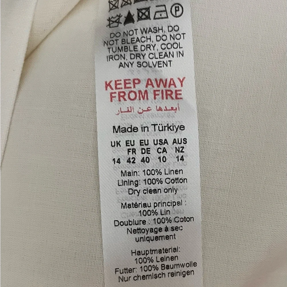 Karen Millen Ivory Linen Dress - Picture 6 of 7